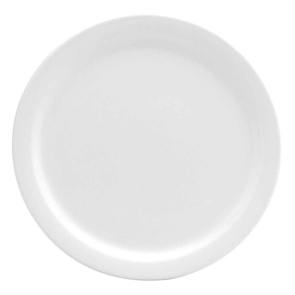 Oneida Delco Atlantic Cream White Narrow Rim Plate, 7&frac12;"