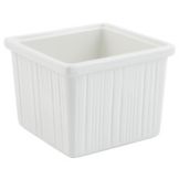 Bon Chef White Sandstone 2 Qt Space Saver Garnish Bowl