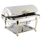 Bon Chef Elite S/S Rectangular 2 Gallon Chafer w/ Roman Legs
