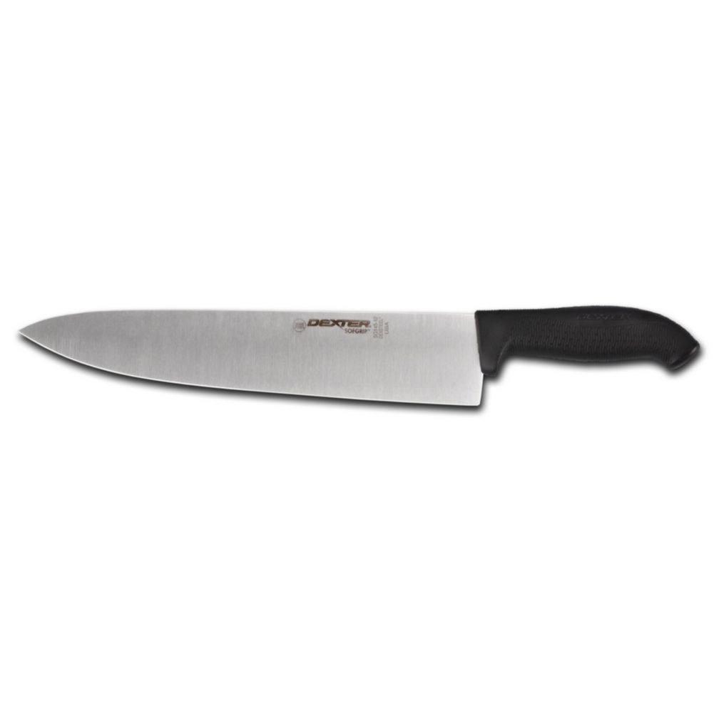 Dexter Russell SofGrip 12" Cooks Knife w/ Black Handle
