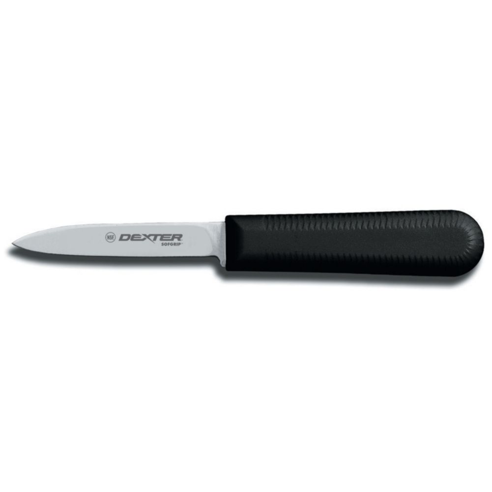 Dexter SofGrip Black Handle 3-1/4-In. Cooks Style Paring Knife