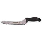 Dexter SofGrip Black Handle 9-In. Scalloped Offset Sandwich Knife