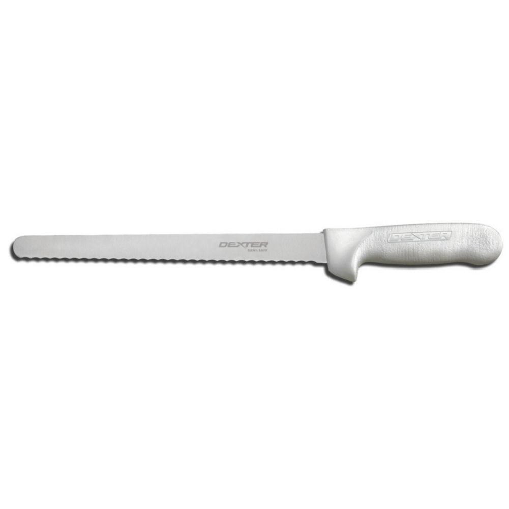 Dexter Russell Sani-Safe&reg; 10" Narrow Scalloped Roast Slicer
