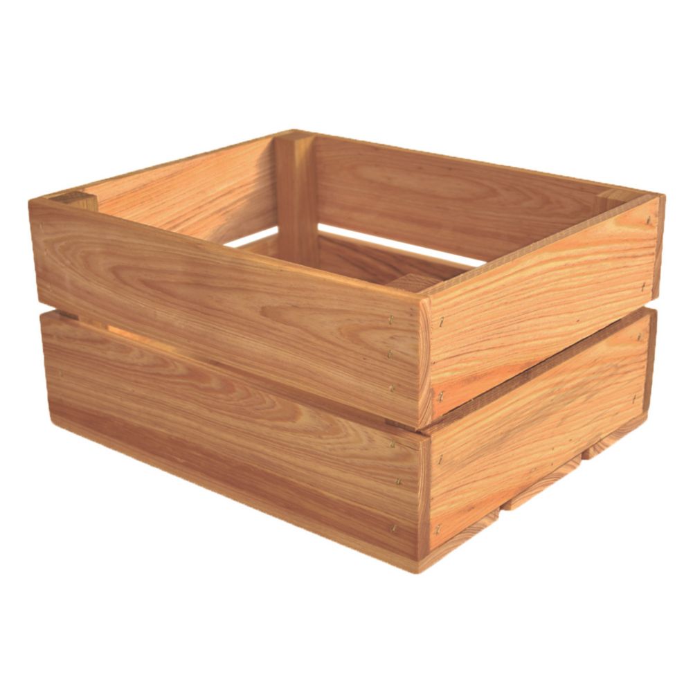 Crate Farm Oak Peck Orchard Crate 12-1/4" x 9-1/2" x 6"