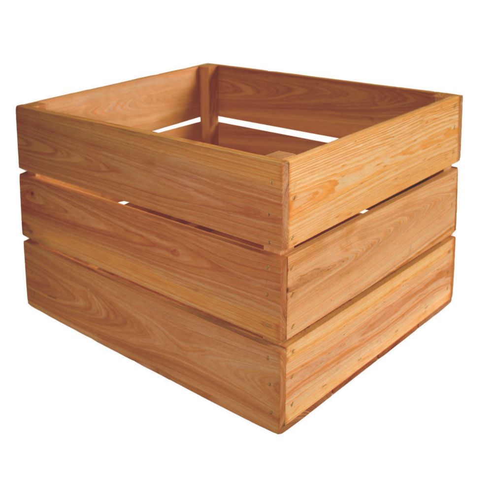 Crate Farm Oak Bushel Orchard Crate 18-1/2" x 14-3/4" x 12-1/2"
