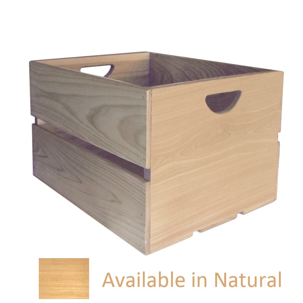 Crate Farm Natural Apple Crate w/ Clear Coat 18" x 14" x 11-1/2"