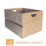 Crate Farm Natural Apple Crate w/ Clear Coat 18" x 14" x 11-1/2"