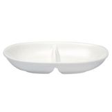 Wedgwood Cato Oval Bone China 2-Compartment Dish