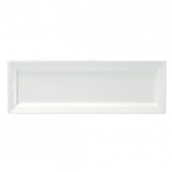 Oneida Porcelain Undecorated Rectangular Tray, 16 x 5&frac12;"