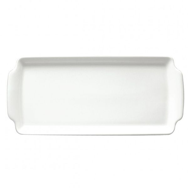 Oneida Porcelain Undecorated Rectangular Cake Tray, 13&frac34;"
