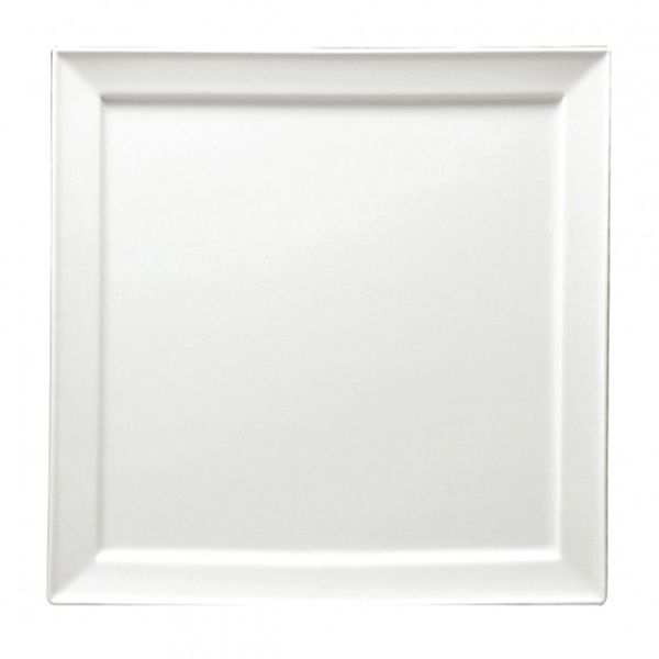 Oneida Porcelain Undecorated Square Platter, 11&frac34;"