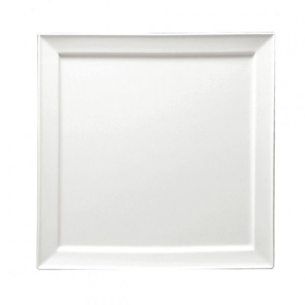 Oneida Porcelain Undec.10&frac12;" Square Plate