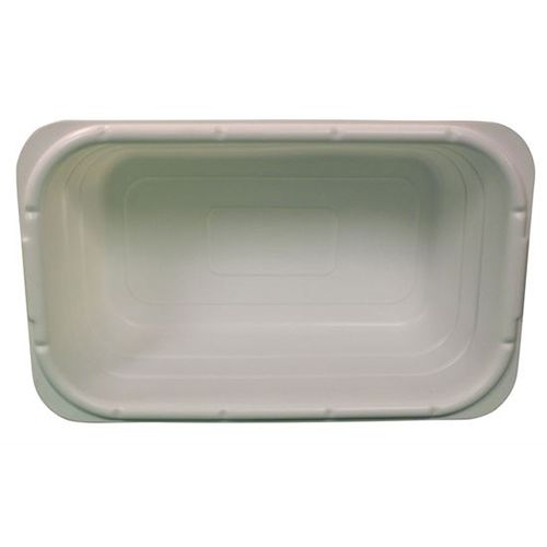 White Plastic Lug W/O Hole