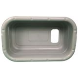 Grey Plastic Lug w/ Offset Hole
