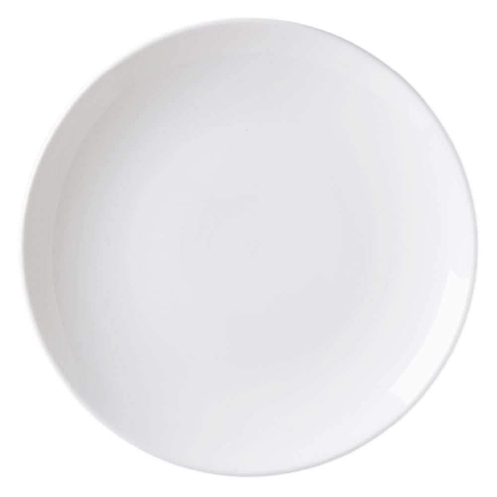 Vertex&reg; China Rubicon Undecorated White 7-1/2" Coupe Plate