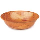 Tablecraft 5-1/2" Mahogany Round Woven Wood Bowl