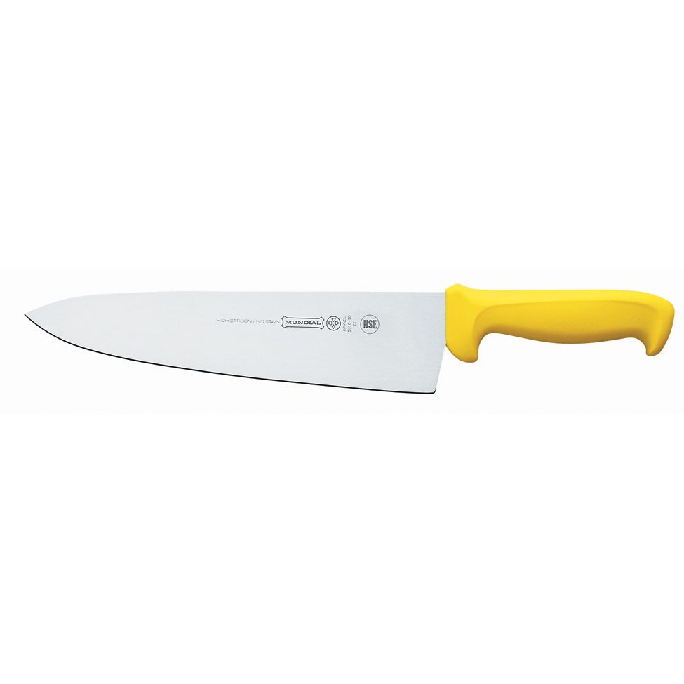 Mundial Cook's Knife w/ Yellow Handle - 10"
