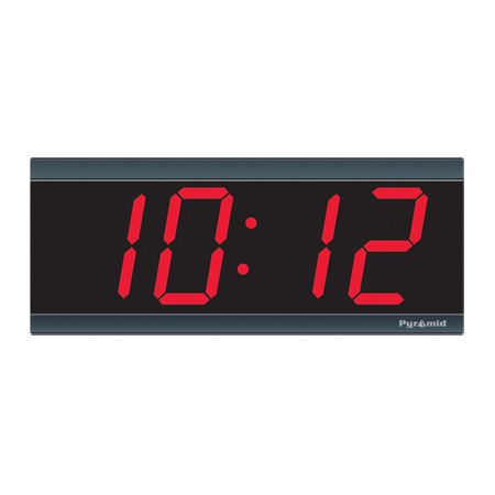 Pyramid Technologies Black 4" Digital Wall Clock