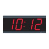 Pyramid Technologies Black 4" Digital Wall Clock