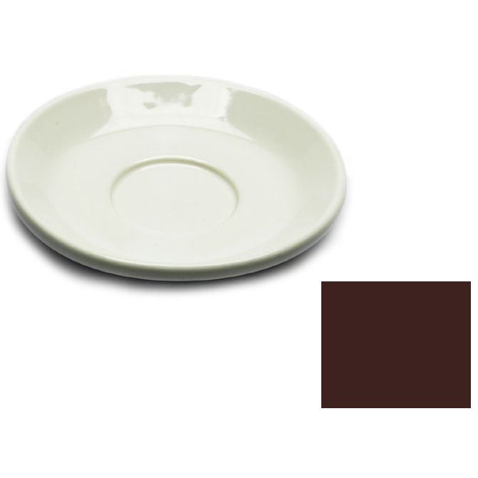 Diversified Ceramics Lennox Brown 6-12" Jumbo Latte / Soup Saucer