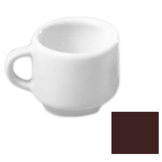 Diversified Ceramics Lennox Brown 3 oz Stacking Espresso Cup