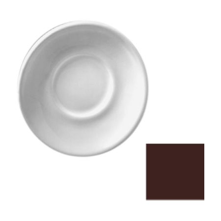 Diversified Ceramics Lennox Brown 4-1/2" Stacking Espresso Saucer