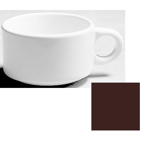 Diversified Ceramics Lennox Brown 12 oz Soup / Cafe Latte Cup