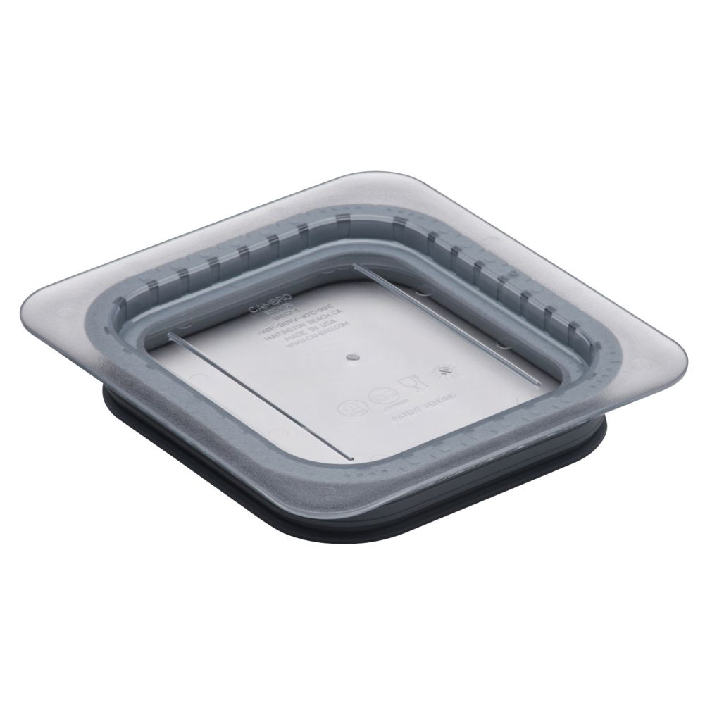Cambro Clear Camwear&reg; 1/6 Size Food Pan GripLid&trade;