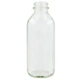 StanPac Plain Glass 1 Qt Milk Bottle