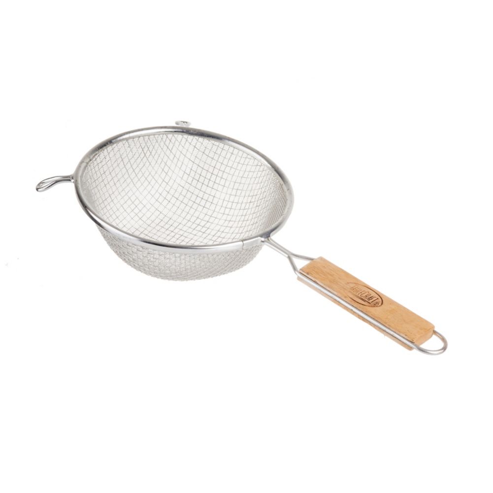 Tablecraft 6-1/4" Tinned Double Fine Mesh Strainer
