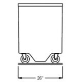 Randell&reg; 24" Fiberglass Enclosed Base Worktop