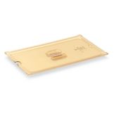 Super Pan 3 1/3 Size High Temp Solid Plastic Pan Cover, Amber