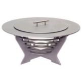 Steelite Canyon Silver Assembled 24" Chafing Dish / Silver Steps