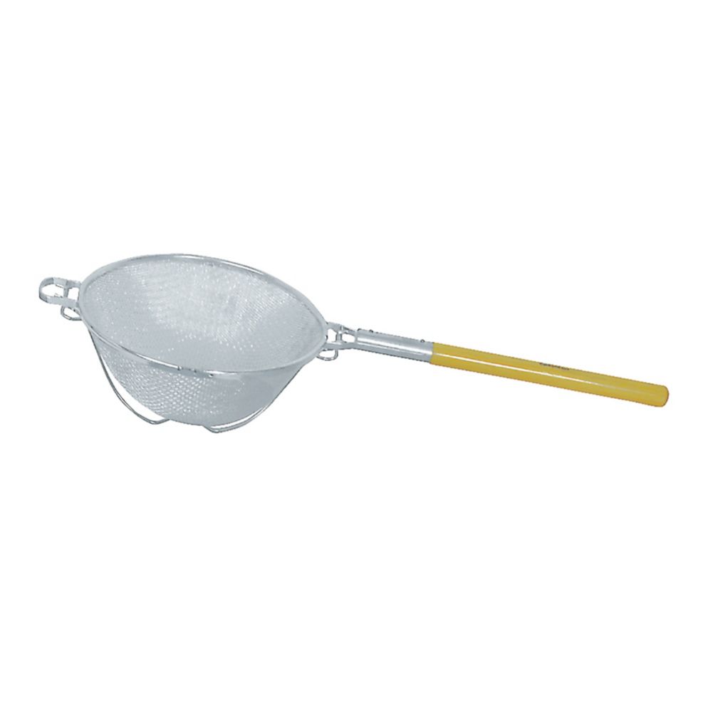Browne Foodservice Heavy Duty Double Mesh Strainer with 12" Bowl