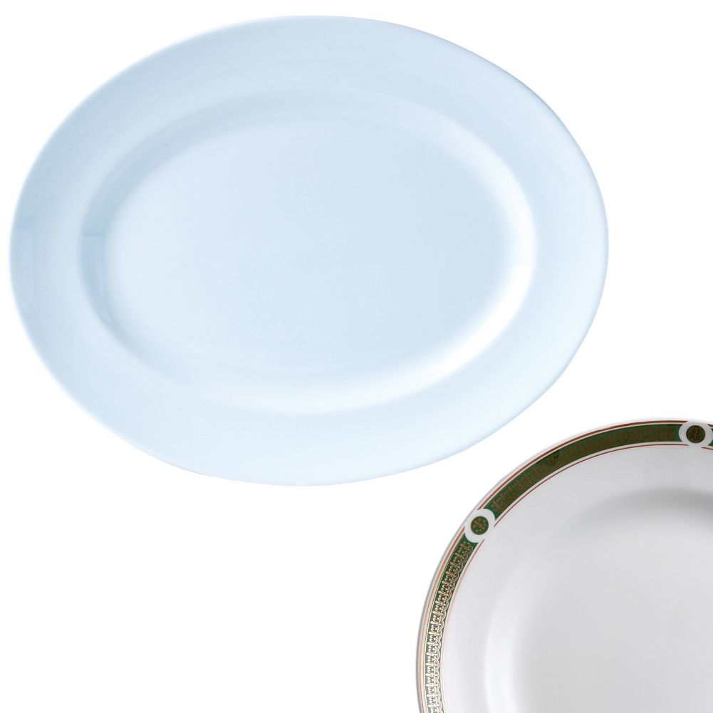 Steelite Distinction Ambassador Hunter Green 13 x 10-1/4" Platter