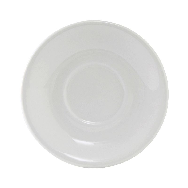 Tuxton&reg; 5" White  Alaska/Colorado Demitasse Saucer