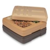 Dinex&reg; Omni II Harvest Gold Insulated 13 x 14" Tray Server