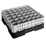 Black 36 Compartment 6-1/8" H Full Size Camrack with 2 Extenders