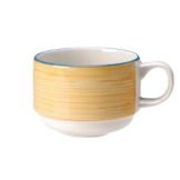 Steelite Simplicity Rio Yellow 7 Oz Slimline Stacking Cup