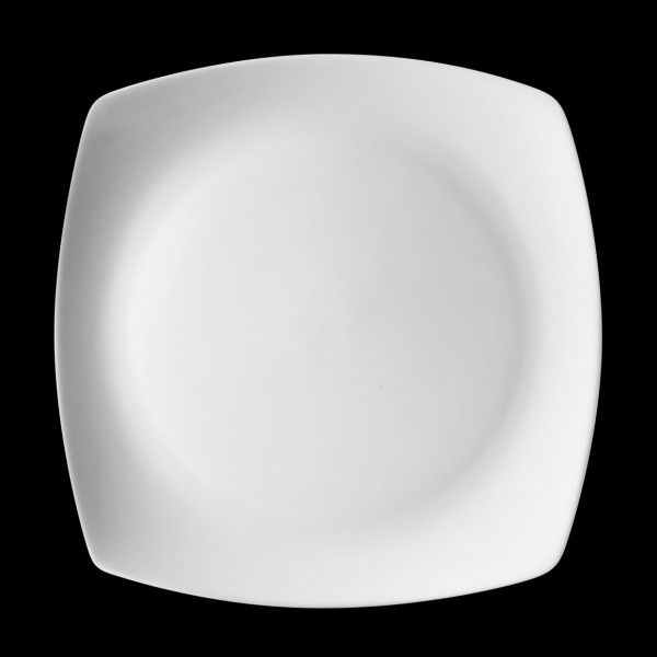 Ten Strawberry Street Aurora White 10-3/4" Square Dinner Plate