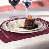 Steelite Intl. Distinction Monaco Ambassador Burgundy Plate, 11"