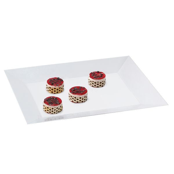 G.E.T. Siciliano&trade; White 24 x 18" Rectangular Melamine Tray