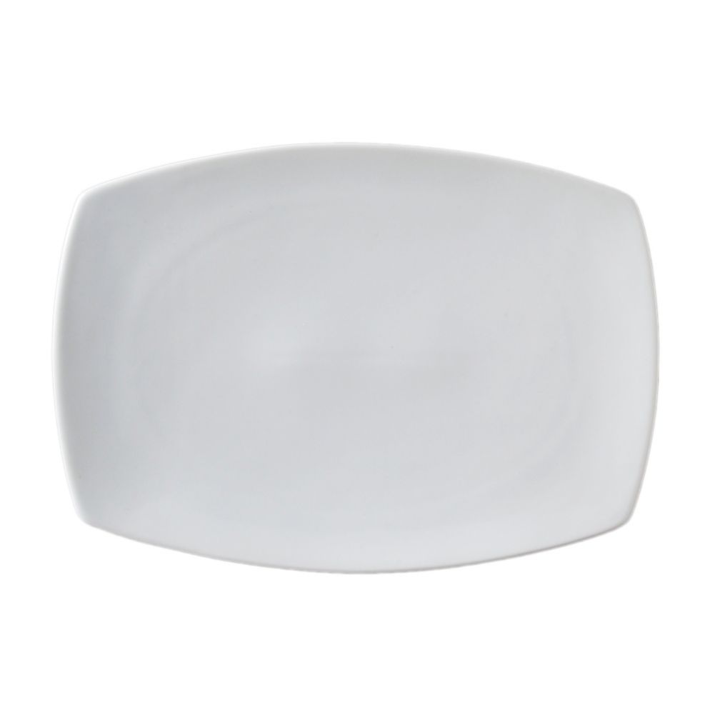 Vertex&reg; Ventana Collection White 14 In. Rectangular Coupe Platter