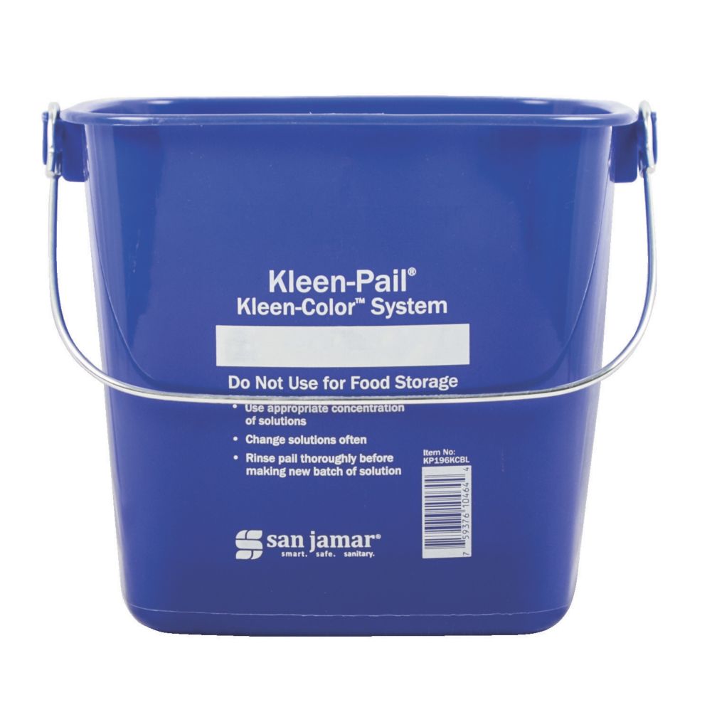 San Jamar® KP196KCBL Kleen-Pail® 6 Quart Blue General Use Pail