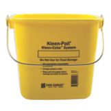 San Jamar&reg; Yellow 6-Quart Kleen-Pail&reg;