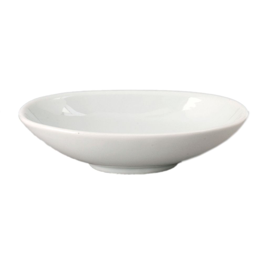 Vertex&reg; China Ventana Collection White 6" Footed Oval Bowl