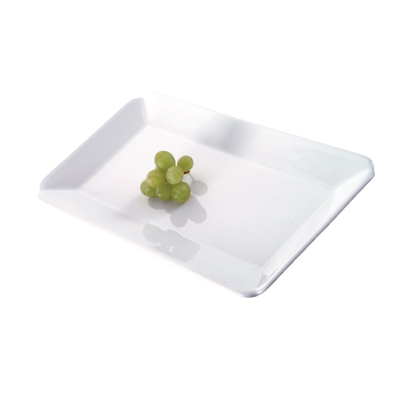 Culinaire&trade; Bright White Ceramic Fluted Rectangular Platter