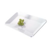 Culinaire&trade; Bright White Ceramic Fluted Rectangular Platter