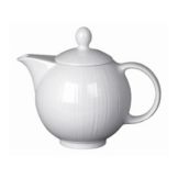 Steelite Distinction Spyro White 12 Oz Teapot with Lid
