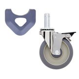 Metro&reg; MetroMax iQ&reg; Resilient Donut Swivel Stem Caster